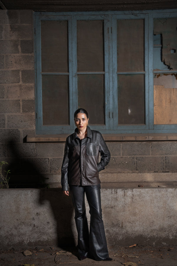 SANGAM LEATHER SHACKET