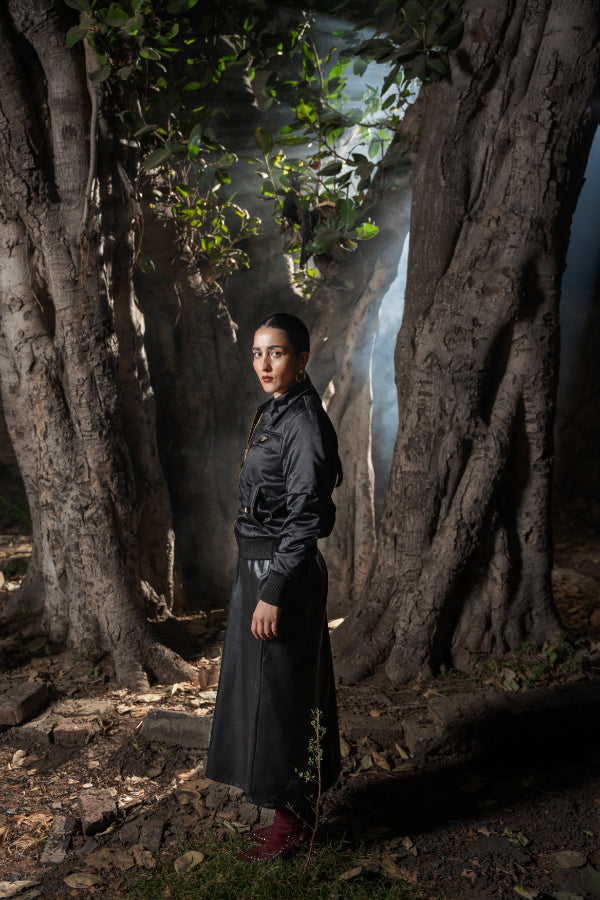 SUNEHRI BOMBER WITH GOLD EMBELISHMENT