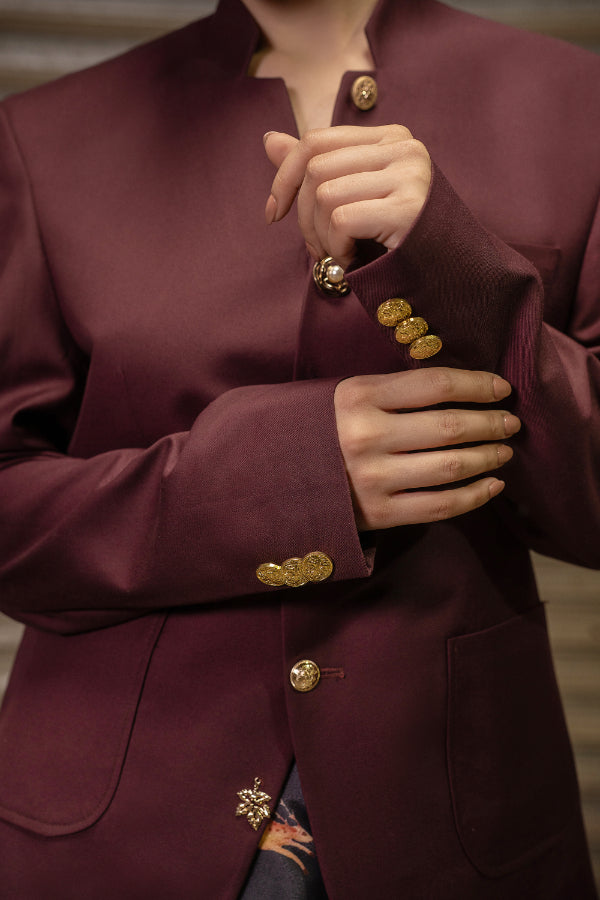 ZARAFSHAN PLUM JACKET