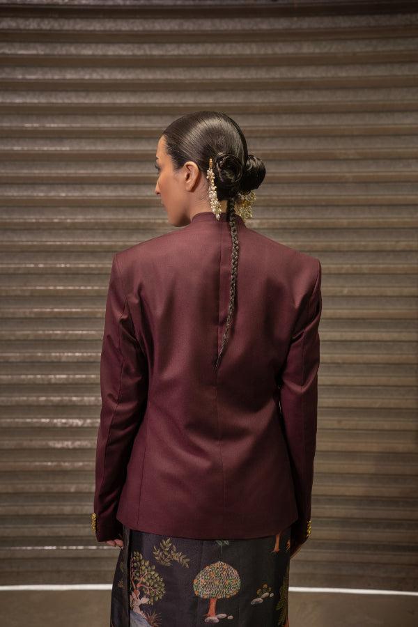 ZARAFSHAN PLUM JACKET