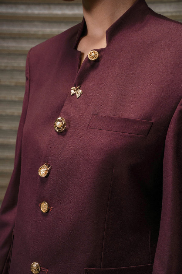 ZARAFSHAN PLUM JACKET