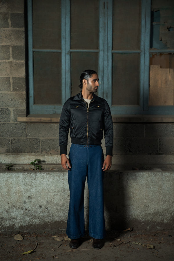 SUNEHRI BOMBER WITH GOLD EMBELISHMENT