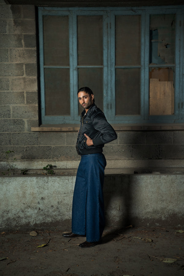 SUNEHRI BOMBER WITH GOLD EMBELISHMENT