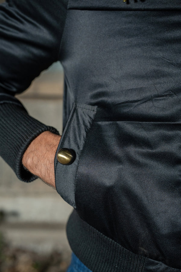 SUNEHRI BOMBER WITH GOLD EMBELISHMENT