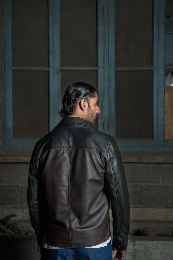 SANGAM LEATHER SHACKET