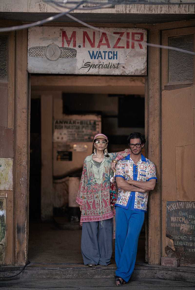 Postcards from Lahore – Printed Oversize Tunic