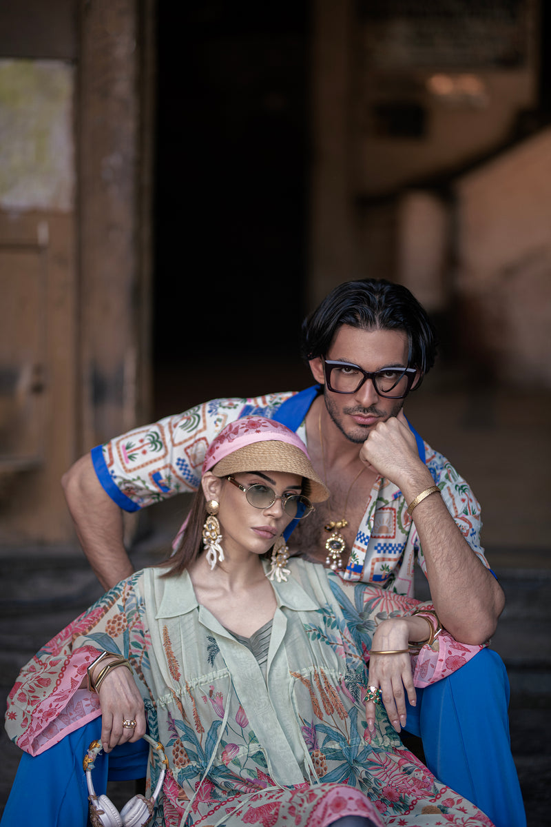 Postcards from Lahore – Printed Oversize Tunic