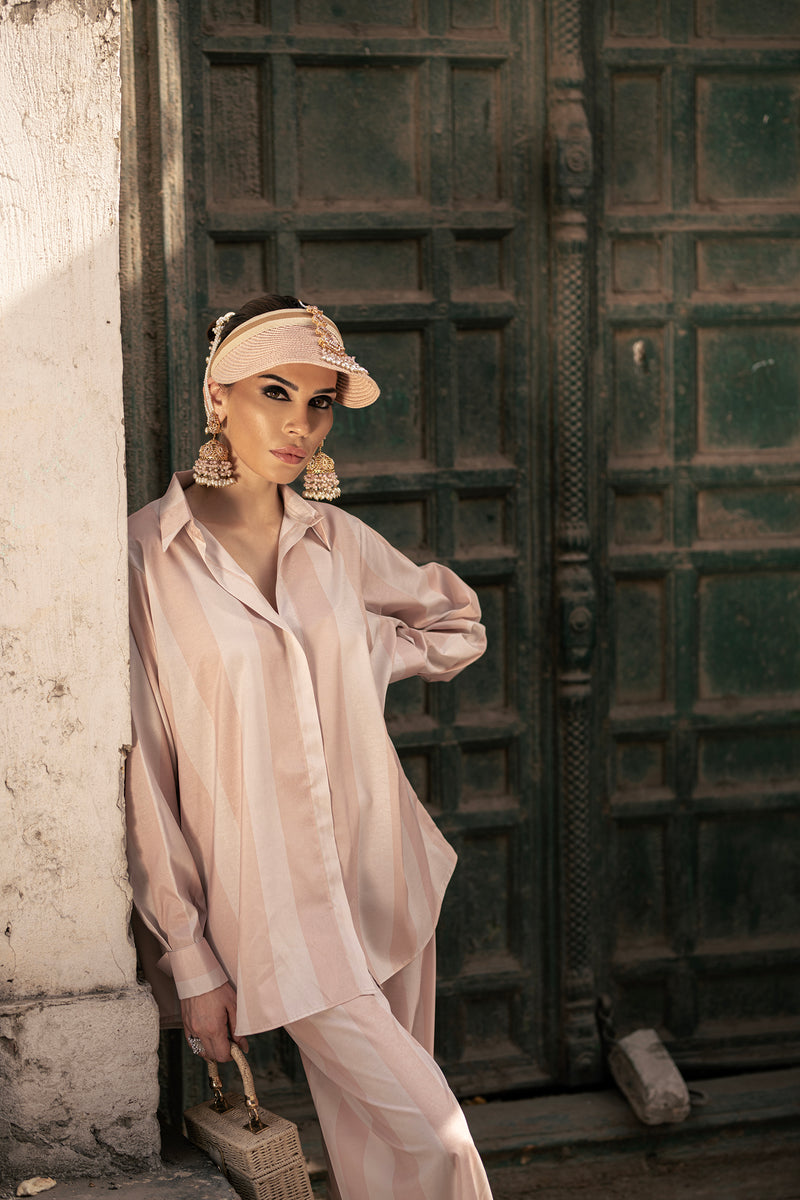 The Roshan Ara Set – Subtle Stripes, Strong Silhouette