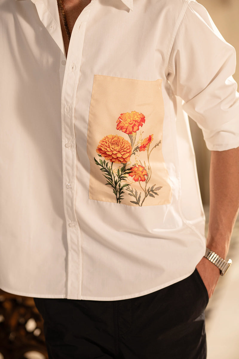 Botanical Badge – Off-White Statement Shirt (unisex)