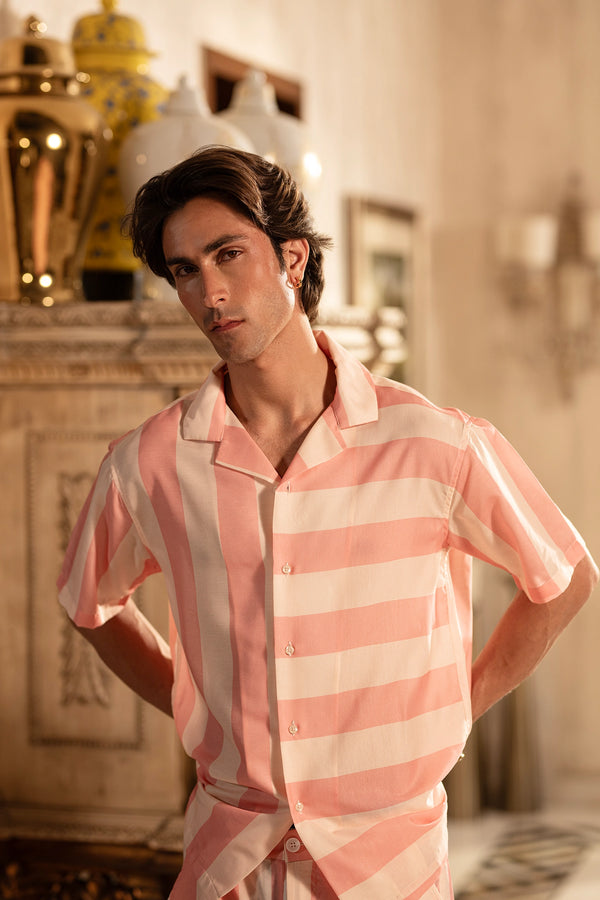 Lahore Pastels – Wide Stripe Lounge Set (unisex)