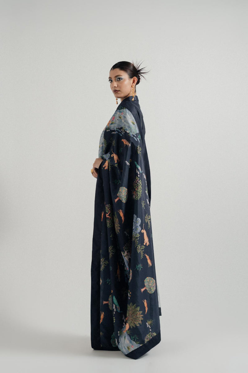 Sher-e Aab Printed Saree (Un-Stitched)