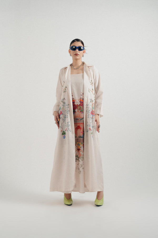 Jharokha-e-Noor Printed Jacket Set