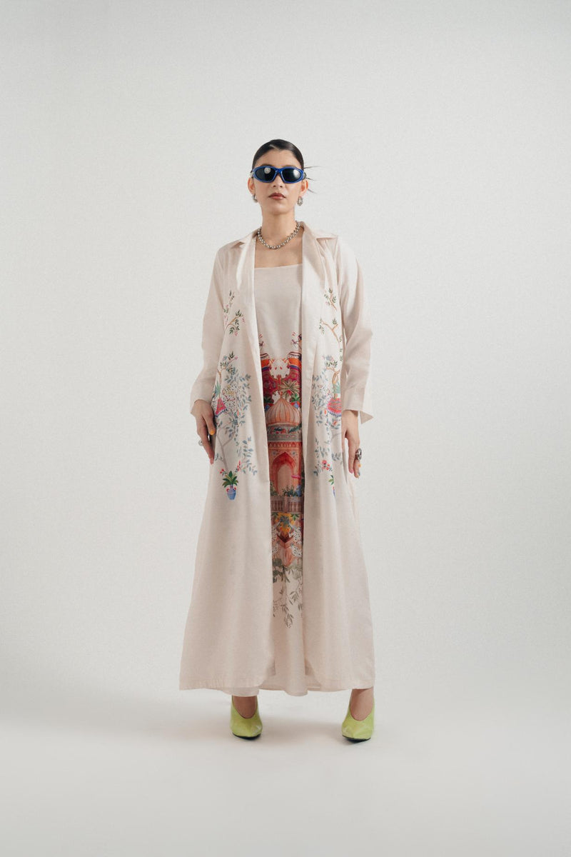 Jharokha-e-Noor Printed Jacket Set