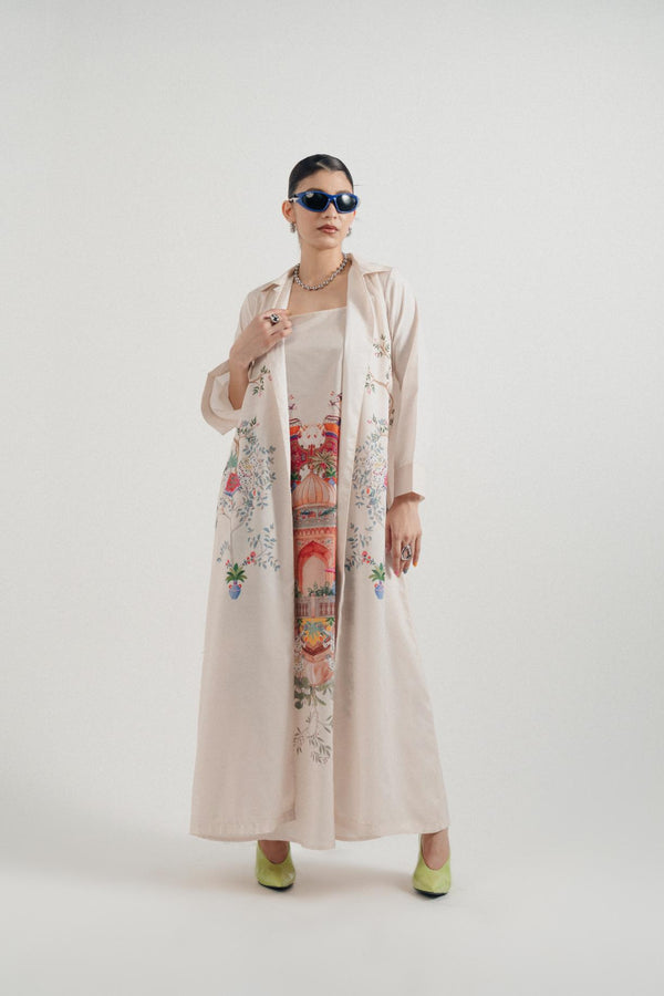 Jharokha-e-Noor Printed Jacket Set