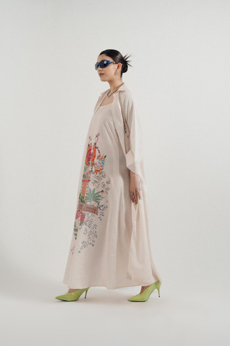 Jharokha-e-Noor Printed Jacket Set