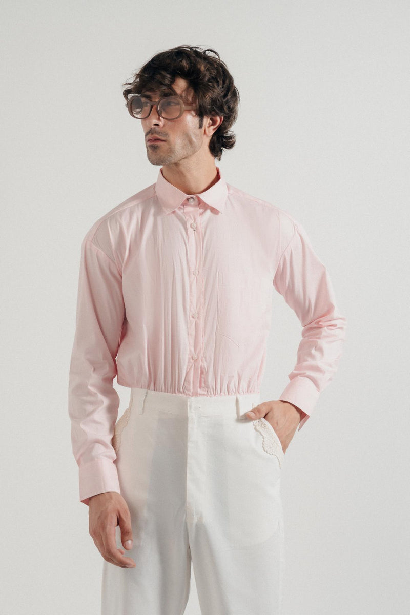 Yara Button Cropped Shirt