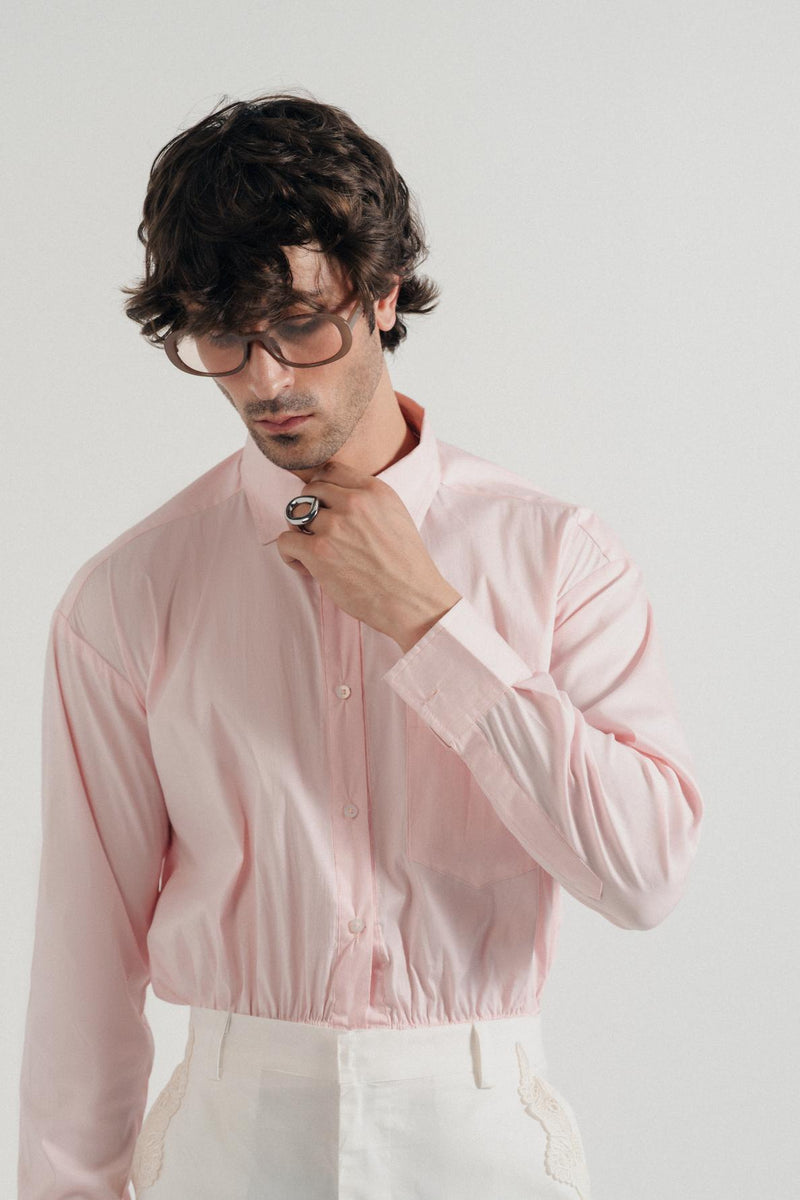 Yara Button Cropped Shirt