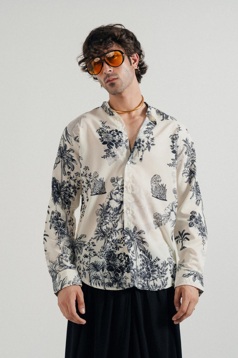 Jungle Courtyard Printed Shirt