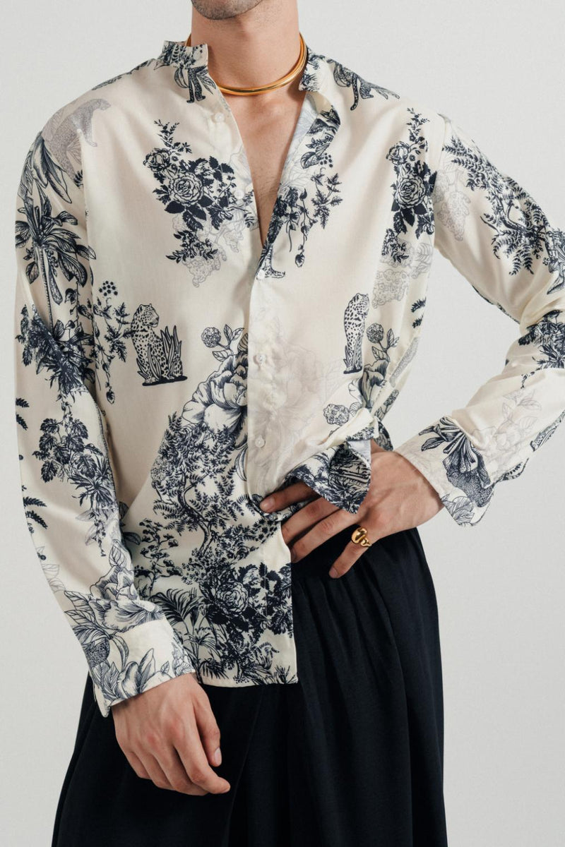 Jungle Courtyard Printed Shirt